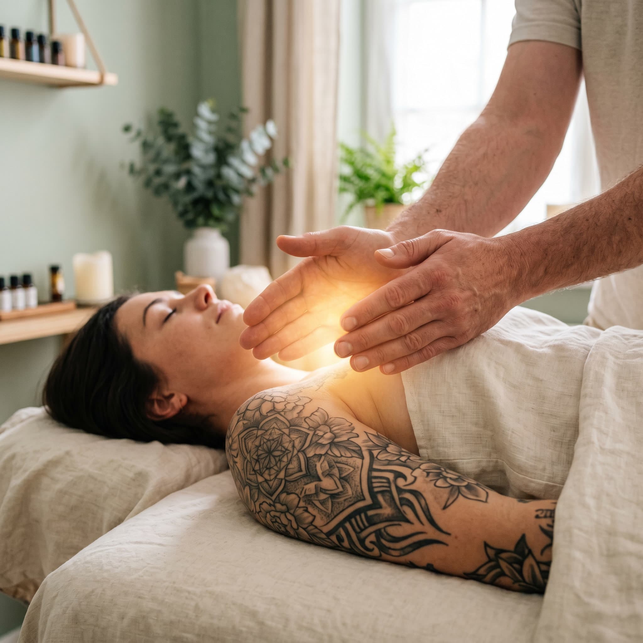 Reiki healing session